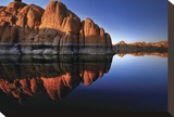 Rock Blocker Stretched Canvas Print by Bob Larson