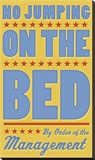 No Jumping on the Bed (yellow) Reproduction transférée sur toile par John Golden
