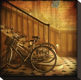 Bikes IV Stretched Canvas Print by Dawne Polis
