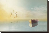 Soft Sunrise on the Beach, no. 11 Stretched Canvas Print by Carlos Casamayor