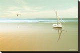 Soft Sunrise on the Beach, no. 1 Stretched Canvas Print by Carlos Casamayor