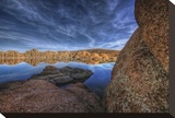 Last Light Stretched Canvas Print by Bob Larson