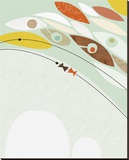 Migration II Stretched Canvas Print by Jenn Ski