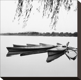 Mirrored Water Stretched Canvas Print by Harold Silverman