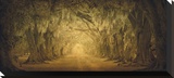 Evergreen Old Allee Study 1 Stretched Canvas Print by William Guion