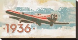 Vintage Plane III Stretched Canvas Print by Alan Hopfensperger
