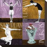 Weekly Workout: Tuesday, Thursday, Saturday, Sundae Stretched Canvas Print