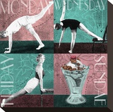 Weekly Workout: Monday, Wednesday, Friday, Sundae Stretched Canvas Print