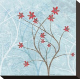 Botanical Whimsy II Stretched Canvas Print by Catherine Kohnke