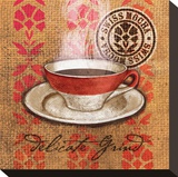 Coffe Cup Grind Stretched Canvas Print by Alan Hopfensperger