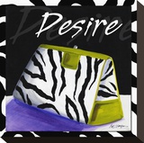 Zebra Purse I Stretched Canvas Print by Cathy Hartgraves