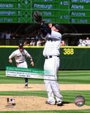 Felix Hernandez throws a Perfect Game Safeco Field August 15th, 2012 with Overlay Photo