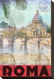 Rome, Saint Peter, Tiber River Leinwand von Chris Vest