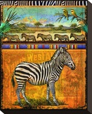 Zebra I Stretched Canvas Print by Chris Vest