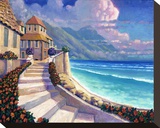 Ocean View II Stretched Canvas Print by Rick Novak