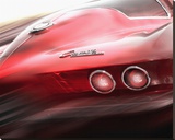 Corvette El Diablo Stretched Canvas Print by Richard James
