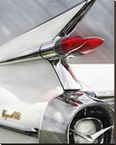 White Cadillac Stretched Canvas Print by Richard James