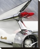 White Cadillac Stretched Canvas Print by Richard James