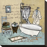 Bath V Reproduction transférée sur toile par Rick Novak