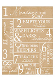 Laundry Rules Prints by Taylor Greene