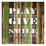 Jeu Poster par Jace Grey