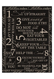 Kitchen Rules Poster by Taylor Greene