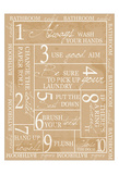 Bathroom Rules Art by Taylor Greene