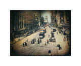 Busy City Street Giclee Print by Dawne Polis
