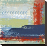 Retro Car Stretched Canvas Print by Yashna 
