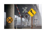Railroad Crossing Giclee Print by David Winston