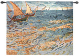 Sea at Sainte-Maries Wall Tapestry