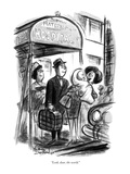 "Look, dear, the world." - New Yorker Cartoon Premium Giclee Print by Jr., Whitney Darrow