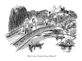 "Hail to thee, Frederick Law Olmsted!" - New Yorker Cartoon Premium Giclee Print by Barney Tobey