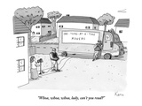 "Whoa, whoa, whoa, lady, can't you read" - New Yorker Cartoon Premium Giclee Print by Zachary Kanin