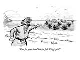"Run for your lives! It's the full 'Ring' cycle!!" - New Yorker Cartoon Premium Giclee Print by Kaamran Hafeez
