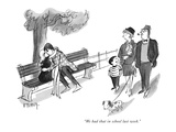 "We had that in school last week." - New Yorker Cartoon Premium Giclee Print by Barney Tobey