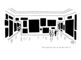"You will find more on the floor above." - New Yorker Cartoon Premium Giclee Print by Robert J. Day