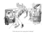 "I like what you've been saying about Lindbergh." - New Yorker Cartoon Premium Giclee Print by Helen E. Hokinson