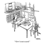 "'Grrr' is not a word." - New Yorker Cartoon Premium Giclee Print by Shannon Wheeler