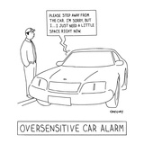 Oversensitive Car Alarm' - New Yorker Cartoon Premium Giclee Print by Alex Gregory