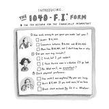 (The 1040-F.I.* Form ) - New Yorker Cartoon Premium Giclee Print by Roz Chast