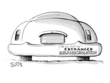 Car with bumper sticker which reads: Ask me about my estranged grandchildr… - New Yorker Cartoon Premium Giclee Print by Julia Suits