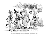"He gets her heart, you get her brain, and I get to eat the dog." - New Yorker Cartoon Premium Giclee Print by Lee Lorenz