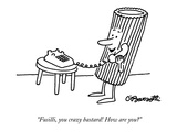 "Fusilli, you crazy bastard! How are you" - New Yorker Cartoon Premium Giclee Print by Charles Barsotti