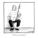 "Everybody was kung-fu fighting." - New Yorker Cartoon Premium Giclee Print by Matthew Diffee