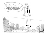 "My mom, motivational speaker" - New Yorker Cartoon Premium Giclee Print by Emily S. Hopkins