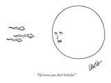 "Of course you don't look fat." - New Yorker Cartoon Premium Giclee Print by Eric Lewis