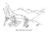 "No, I don't have any weed." - New Yorker Cartoon Premium Giclee Print by Eric Lewis