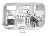 "Say when." - New Yorker Cartoon Premium Giclee Print by Harry Bliss