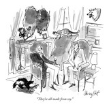 "They're all made from soy." - New Yorker Cartoon Premium Giclee Print by Larry Hat